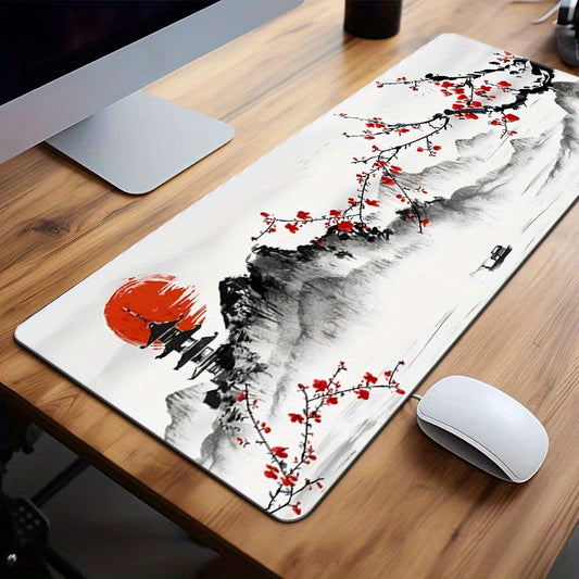 Tapis de souris de jeu avec motif paysage japonais ideal pour ordinateur de bureau